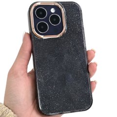 Чехол для Phone 15 Pro Sparkle Case c блёстками Black