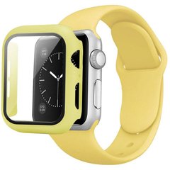 Комплект Band + Case чехол с ремешком для Apple Watch (41mm, Yellow )