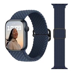 Регулируемый монобраслет на Apple Watch Braided Solo Loop (Midhight Blue, 38/40/41mm)