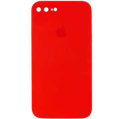 Чехол Silicone Case FULL CAMERA (square side) (для iPhone 7/8 PLUS) (Red)