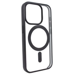 Чохол для iPhone 15 Plus матовий Clear case with MagSafe Titanium Black