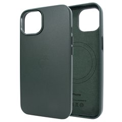 Чехол для iPhone 13 mini Leather Case PU with Magsafe Fir Green