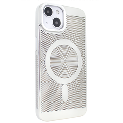 Чехол для iPhone 14 Perforation Case with MagSafe Silver