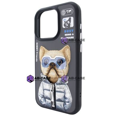 Чехол для iPhone 14 Pro Nimmy Case AnimalZip, Black Dog