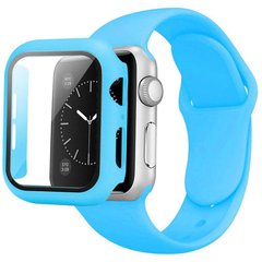 Комплект Band + Case чохол з ремінцем для Apple Watch (41mm, Blue )