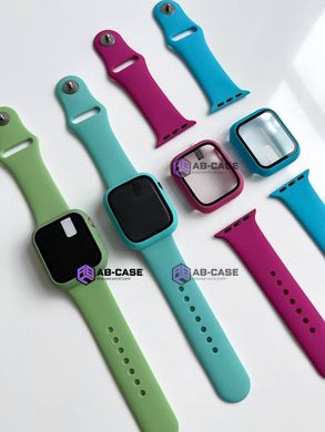 Комплект Band + Case чехол с ремешком для Apple Watch (41mm, Blue )