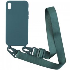 Чехол STRAP COLOR CASE для iPhone (iPhone XS MAX, Forest Green)