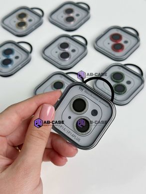 Защитные линзы для камеры iPhone 14 Metal Diamonds Lens блестящие Silver