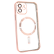 Чехол Shining with MagSafe для iPhone 11 с защитными линзами на камеру Rose Gold