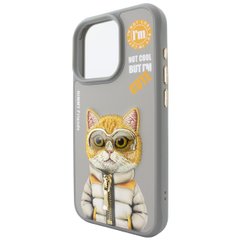Чехол для iPhone 14 Pro Nimmy Case AnimalZip, Gray Cat