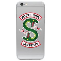 Чехол прозрачный Print Змея Southside serpents для iPhone 6 Plus/6s Plus Riverdale