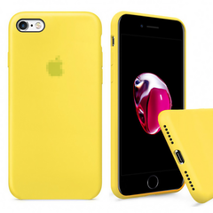 Чехол Silicone Case iPhone 6/6s FULL (№4 Yellow)