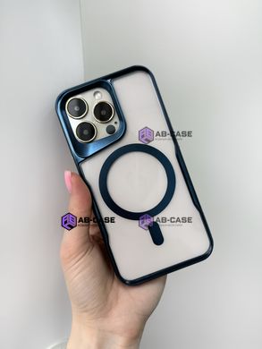 Чехол для iPhone 15 Pro Metallic Shell with MagSafe, Titanium Blue