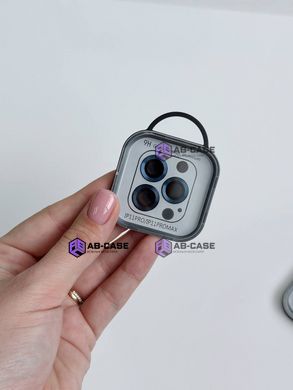 Защитные линзы на камеру iPhone 11 Pro Max Metal Glass Lenses Dark Blue