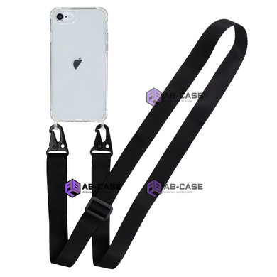 Прозрачный чехол для iPhone 7 | 8 c ремешком Crossbody Black