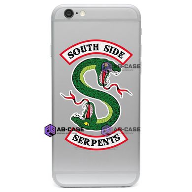 Чехол прозрачный Print Змея Southside serpents для iPhone 6 Plus/6s Plus Riverdale