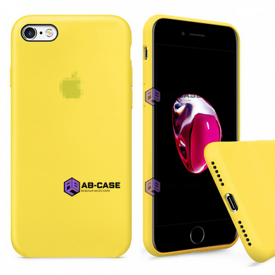Чехол Silicone Case iPhone 6/6s FULL (№4 Yellow)