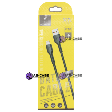 Кабель USB to Lightning 2.4A SkyDolphin Cable Black