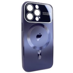 Чехол для iPhone 14 Pro матовый NEW PC Slim with MagSafe case с защитой камеры Deep Purple