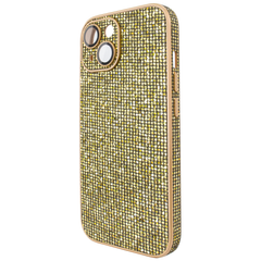 Чехол для iPhone 15 Galaxy Case с защитой камеры - Gold