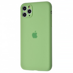 Чехол Silicone Case FULL CAMERA (для iPhone 11 Pro, Mint Gam)