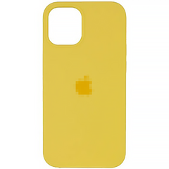 Чехол Silicone Case для iPhone 12 mini FULL (№4 Yellow)
