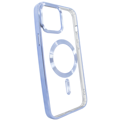 Чехол для iPhone 15 Plus OPEN Shining with MagSafe Sierra Blue