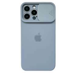Чехол Silicone with Logo Hide Camera, для iPhone 11 Pro Max (Faraway Blue)