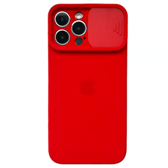 Чохол Silicone with Logo hide camera, для iPhone 12 Pro Max (Red)