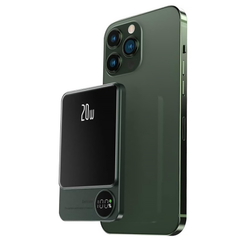 Безпровідний магнітний павербанк 10000 mAh 20w Q9 для iPhone MagSafe - Green