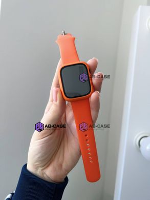 Комплект Band + Case чехол с ремешком для Apple Watch (44mm, Orange)