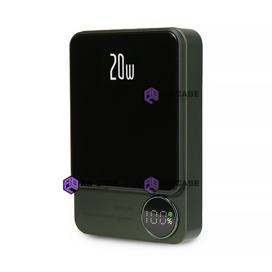 Беспроводной магнитный павербанк 10000 mAh 20w Q9 для iPhone MagSafe - Green