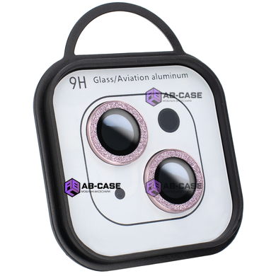 Защитные линзы для камеры iPhone 14 Plus Metal Diamonds Lens блестящие Light Purple