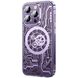 Чохол Clock with MagSafe на iPhone 14 прозорий Deep Purple 1