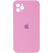 Чехол Silicone Case FULL CAMERA (square side) (для iPhone 11 pro Max) (Light Pink)