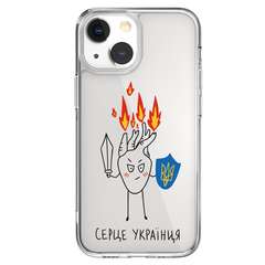 Чехол патриотический Сердце украинца для iPhone 15 Plus