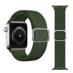 Регульований монобраслет для Apple Watch Braided Solo Loop (Dark Green, 42/44/45/49mm)