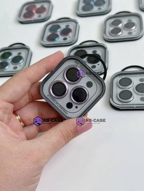 Защитные линзы на камеру iPhone 13 Pro Metal Glass Lenses Light Purple
