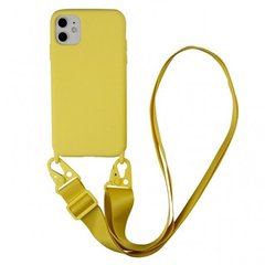 Чехол STRAP COLOR CASE для iPhone (iPhone XS MAX, Yellow)