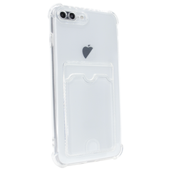 Чохол для iPhone 7|8 PLUS Card Holder Armored Case з карманом для картки прозрачный