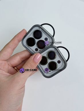 Защитные линзы на камеру iPhone 13 Pro Metal Glass Lenses Black