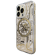 Чехол Clock with MagSafe для iPhone 14 прозрачный Gold