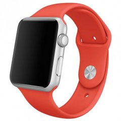 Силіконовий ремінець на Apple Watch (38mm, 40mm, 41mm, №13 Orange, S)