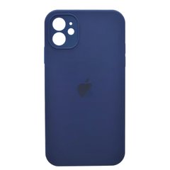Чехол Silicone Case Full Camera для iPhone 12 Midnight Blue