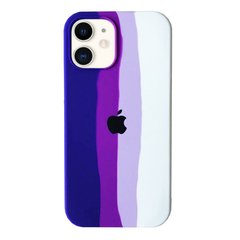 Чехол радужный Rainbow для iPhone 12 Mini Purple