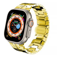 Металлический ремешок для Apple Watch 38|40|41mm Titanium Band Gold