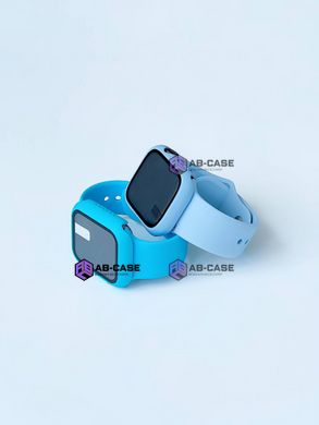 Комплект Band + Case чехол с ремешком для Apple Watch (45mm, Blue )