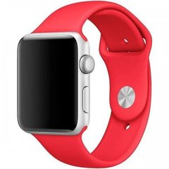 Силиконовый ремешок для Apple Watch (38mm, 40mm, 41mm, №14 Red, S)