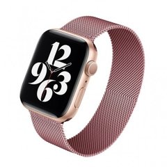 Металлический ремешок Milanese Loop для Apple Watch (38mm, 40mm, 41mm, Pink Sand)