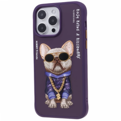Чехол для iPhone 15 Pro Max Nimmy Case Rich Pets, Purple Rich Dog